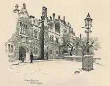 Old Charterhouse: The Master's Court 1886. Artist: Joseph Pennell