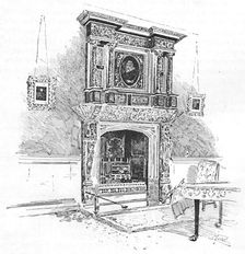 Old Charterhouse: Mantelpiece in the Master's Lodge 1886. Artist: Joseph Pennell
