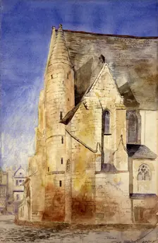 Old Church, Tours, France, 1880. Creator: Cass Gilbert