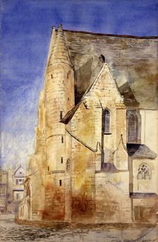 Old Church, Tours, France, 1880. Creator: Cass Gilbert
