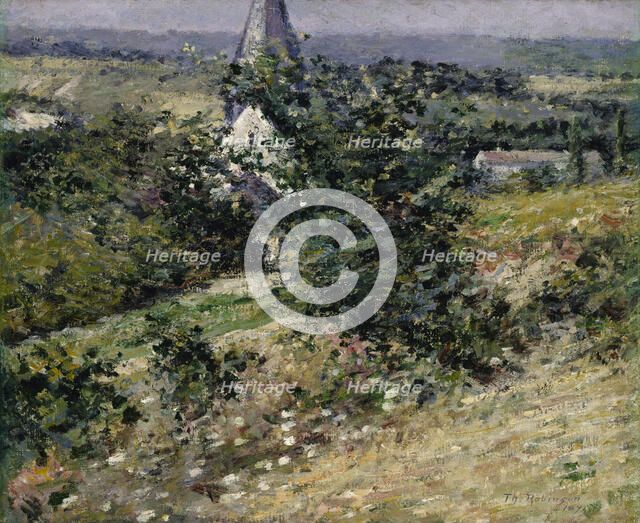Old Church at Giverny, 1891. Creator: Theodore Robinson.