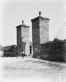Old City Gate, St. Augustine, Fla., c1901. Creator: William H. Jackson