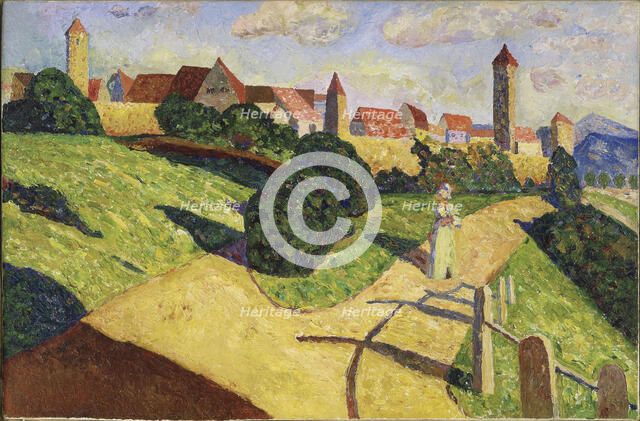 Old City II, 1902. Creator: Kandinsky; Wassily Vasilyevich (1866-1944).