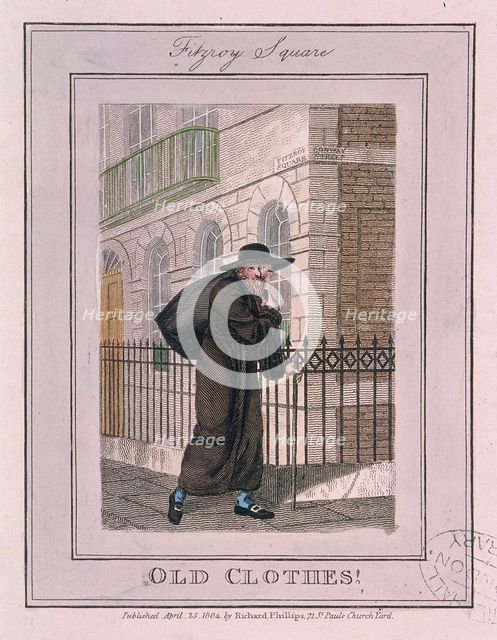 'Old Clothes!', Cries of London, 1804. Artist: Anon