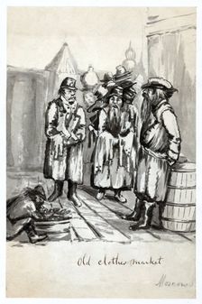 Old Clothes Market, Moscow, c. 1862