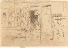 Old-Clothes Shop, No.I, c. 1884/1886. Creator: James Abbott McNeill Whistler