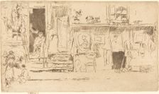 Old-Clothes Shop, No.II, c. 1884/1886. Creator: James Abbott McNeill Whistler