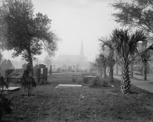 Old Colonial Cemetery, Savannah, Ga., c1900. Creator: Unknown