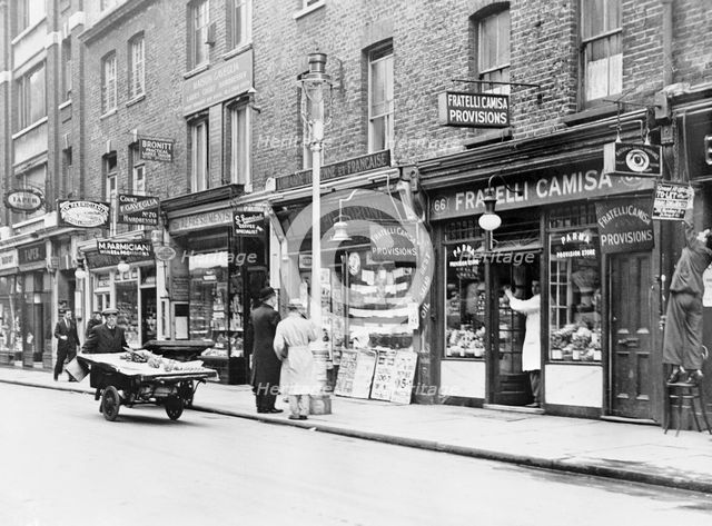 Old Compton Street, Soho, London.  Creator: Herbert Felton.