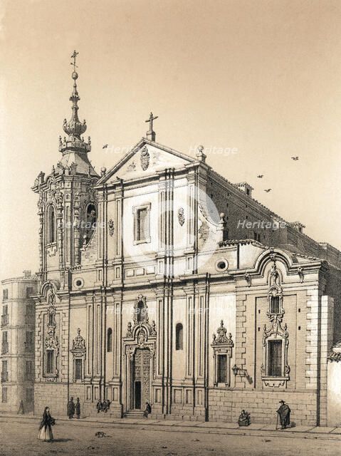 Old Convent of Montserrat in Madrid, work started in 1668 by Sebastian Herrera and continued in 1…