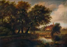 Old Cottages on the Brent, looking towards Harrow 1830. Artist: Patrick Nasmyth