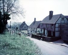 Old cottages, School Hill, Burwash, Sussex, c1955. Creator: Arthur Charles Kirby Ware