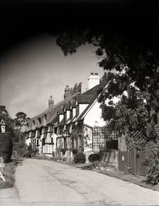 Old cottages, Shottery, Stratford-upon-Avon, Warwickshire, c1955. Creator: Arthur Charles Kirby Ware
