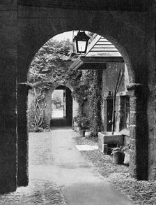 Old court in the precincts of Exeter Cathedral, Devon, 1924-1926. Artist: E Bastard