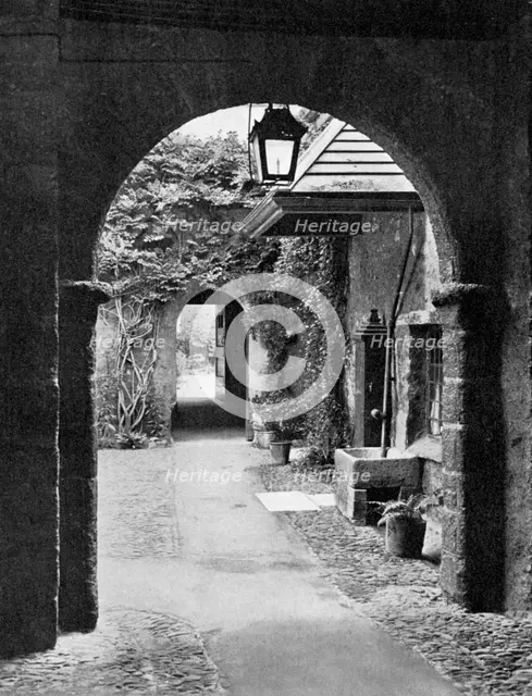 Old court in the precincts of Exeter Cathedral, Devon, 1924-1926. Artist: E Bastard