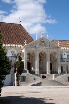 Old courtyard of the University of Coimbra, Portugal, 2009. Creator: Samuel Magal
