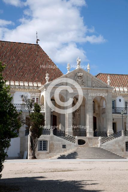 Old courtyard of the University of Coimbra, Portugal, 2009. Creator: Samuel Magal.