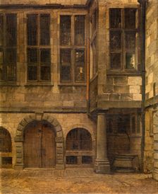 Old Courtyard of Antwerp Town Hall, 1873. Creator: Hendrik Frans Schaefels