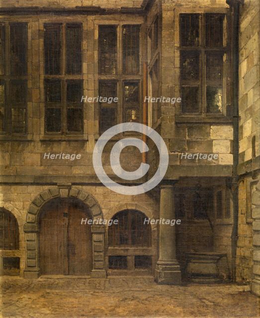 Old Courtyard of Antwerp Town Hall, 1873. Creator: Hendrik Frans Schaefels.