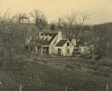 Old Dunbar quarters, Falmouth, old building from hillside, between 1925 and 1929. Creator: Frances Benjamin Johnston