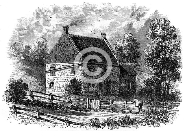 Old Dutch house, Long Island, New York, 18th century (c1880). Artist: Unknown