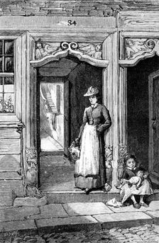 Old doorway, Plymouth, 1890. Creator: H. F. Davey