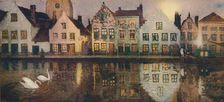 Old Embankment at Bruges c1890 Artist: Victor Olivier Gilsoul