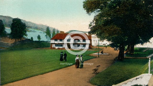 'Old English Garden, Imperial International Exhibition, London, 1909'. Artist: Unknown.