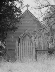 Old Episcopal private church, now closed Louisiana, 1937. Creator: Dorothea Lange