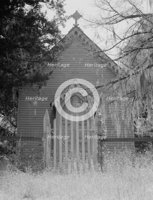 Old Episcopal private church, now closed Louisiana, 1937. Creator: Dorothea Lange.