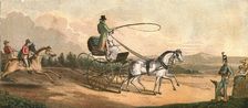 'Old Fashioned Sporting Pictures, and the Road to Bygone Days; H.R.H. The Prince Regent Driving Mrs Creator: Unknown