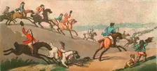 'Old Fashioned Sporting Pictures, and the Road to Bygone Days; The Humours of Fox Hunting. 1788 --R Creator: Unknown