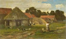 Old Farmyard near Stirling, 1868. Creator: George Reid