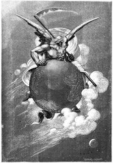 Old Father Time Carried by Time, 1881