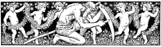 Old Father Time sharpening his scythe, 1891. Artist: Unknown