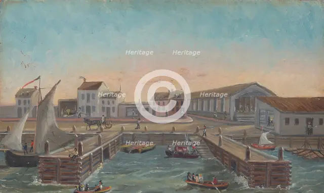Old Ferry Stairs, 1870s. Creator: William P. Chappel.