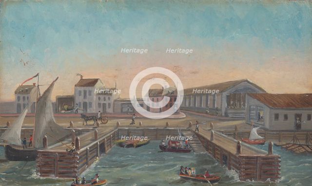 Old Ferry Stairs, 1870s. Creator: William P. Chappel.