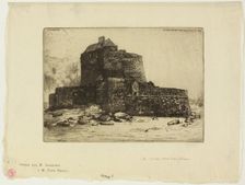 Old Fort at Ambleteuse, 1902. Creator: Donald Shaw MacLaughlan