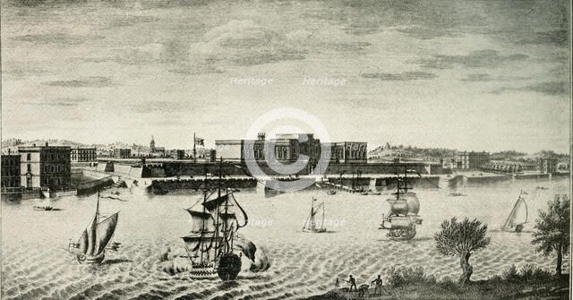 'Old Fort William, from the River, 1754', (1925). Creator: Unknown.