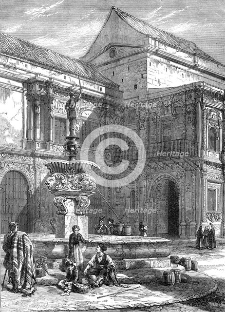 "Old Fountain, Seville," by T. Macquoid, 1871. Creator: Unknown.