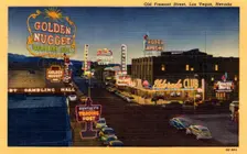 Old Fremont Street, Las Vegas, Nevada 1950