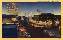 Old Fremont Street, Las Vegas, Nevada 1950
