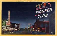 Old Fremont Street, Las Vegas, Nevada postcard, 1948