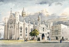 Old Guild Hall, London, c1450, (c1990-2010). Artist: Terry Ball