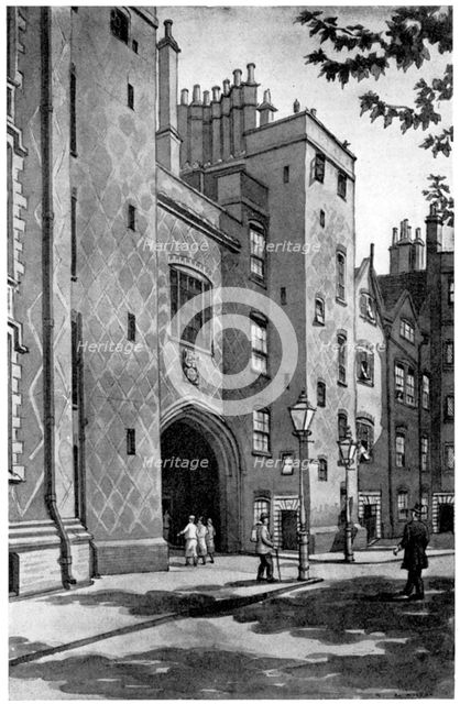 Old gateway to Lincoln's Inn, London, 1933. Artist: RA Wilson