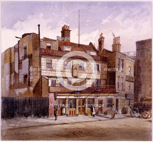 Old George Inn, Trinity Square, London, 1883. Artist: John Crowther