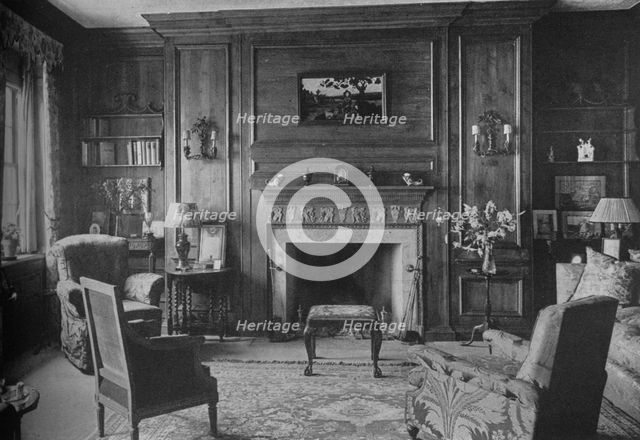 Old Georgian panelling in Miss Morgan's Office, house of Miss Anne Morgan, New York City, 1924. Artist: Unknown.