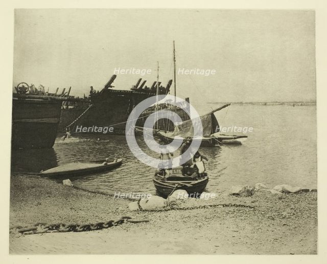 Old Hulks, 1887. Creator: Peter Henry Emerson.