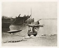 Old Hulks, 1887. Creators: Peter Henry Emerson, Walter L. Colls