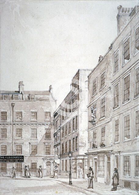 Old Hummums Hotel, Covent Garden, Westminster, London, c1830. Artist: Charles John Smith